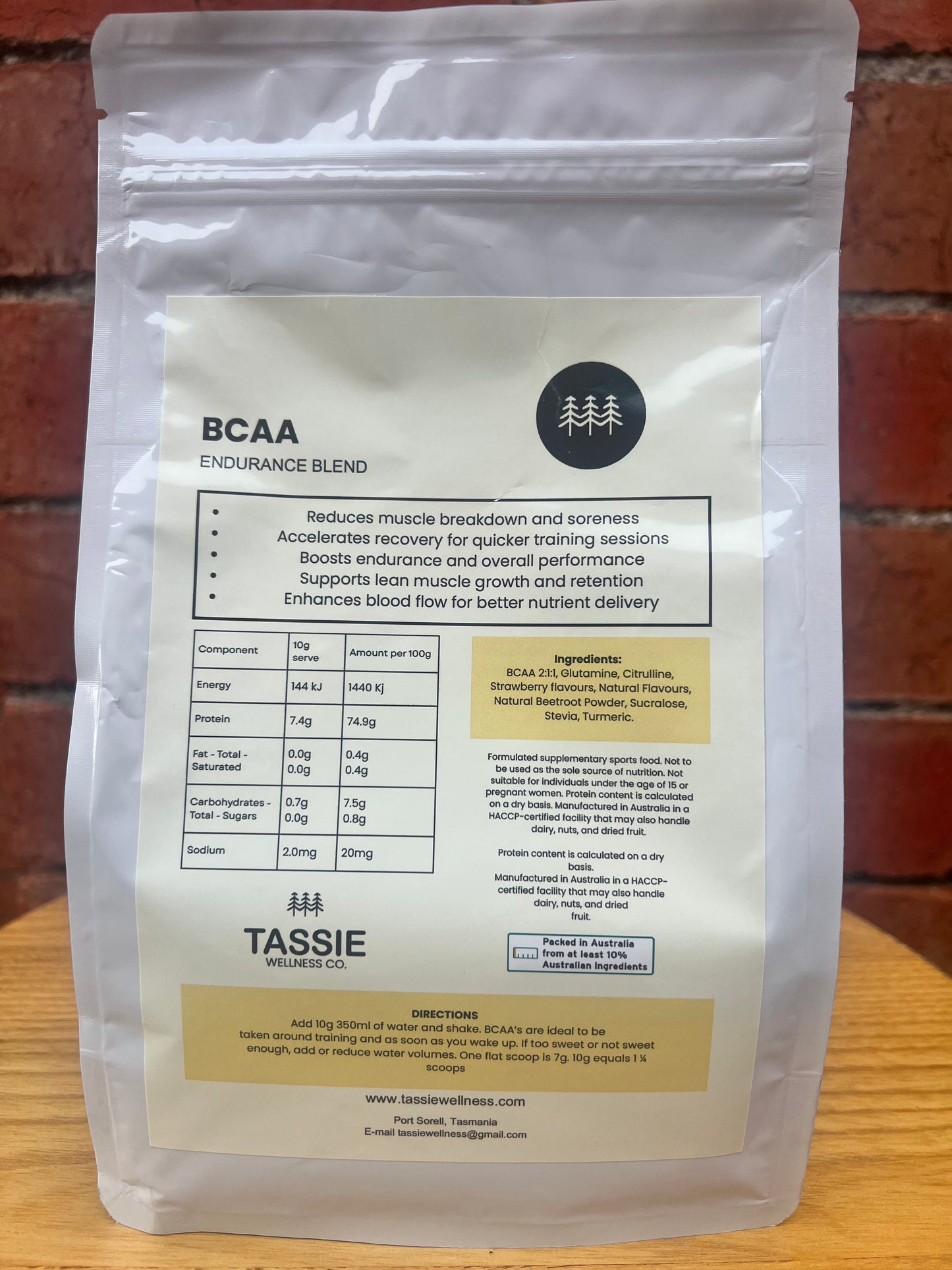 ENDURANCE BCAA BLEND - Strawberry 500 Grams