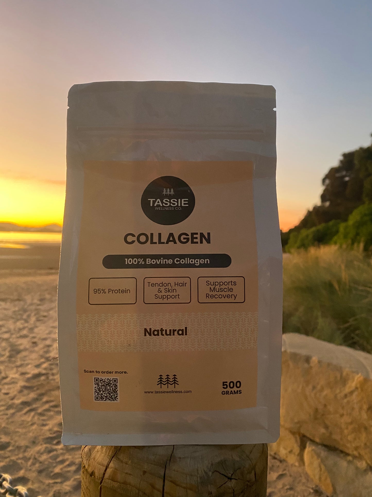 Pure Bovine Collagen Powder (500 Grams)